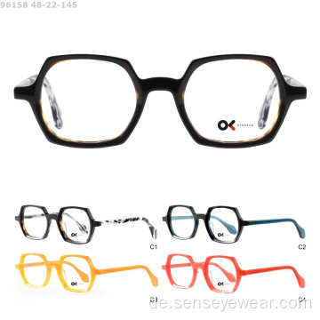 Vintage quadratische Brillenrahmen -Scharfellacetat optischer Rahmen